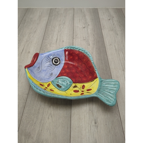17 - Colourful Fish-Shaped Bowl / Wall Hanging