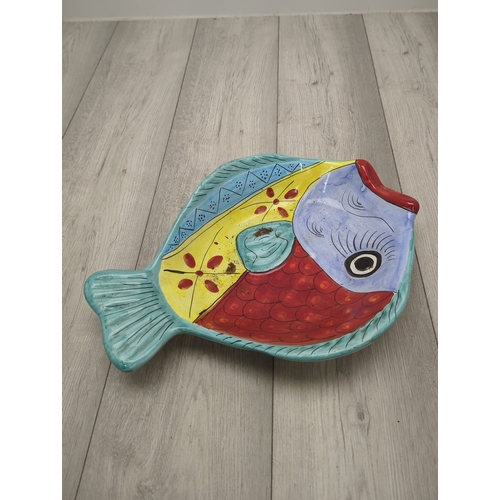 17 - Colourful Fish-Shaped Bowl / Wall Hanging