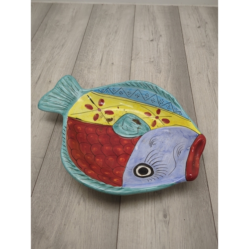 17 - Colourful Fish-Shaped Bowl / Wall Hanging