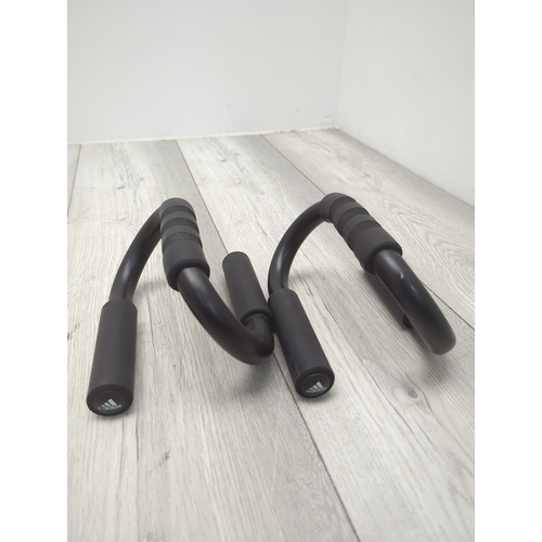 20 - Selection of exercise equipment including Adidas push-up bars