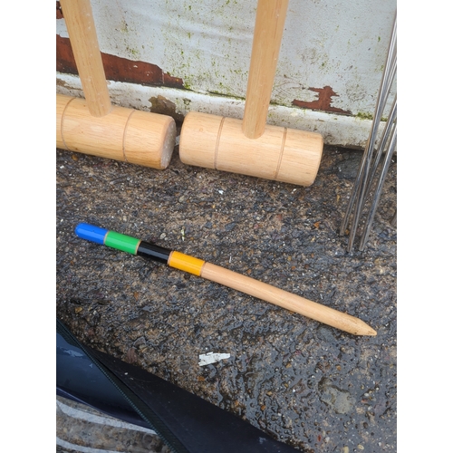 25 - Bundle of Croquet Set Equipment