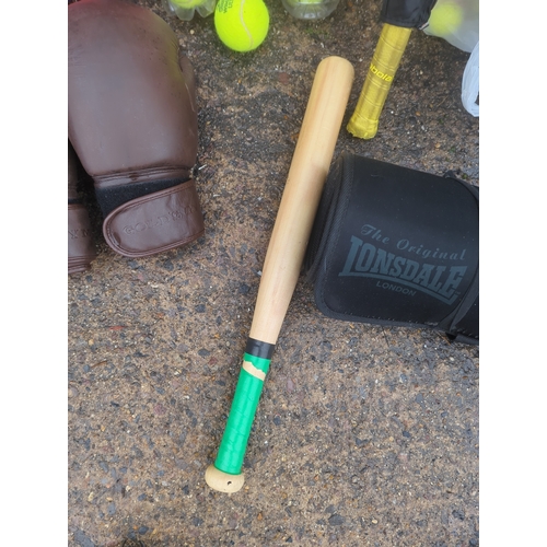 26 - Selection of Sporting Equipment including Wilson Tennis Balls