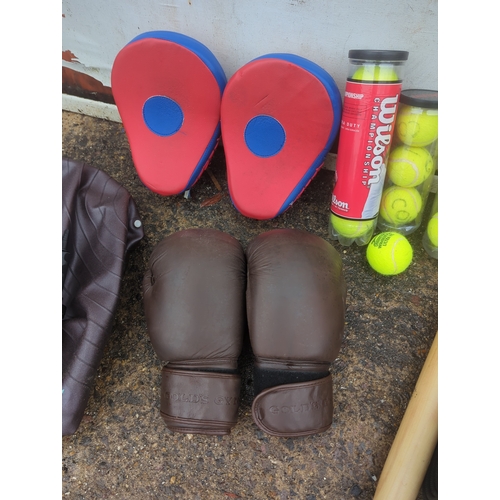 26 - Selection of Sporting Equipment including Wilson Tennis Balls