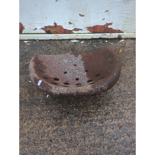 32 - Vintage Metal Tractor Seat