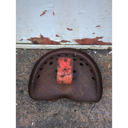 32 - Vintage Metal Tractor Seat