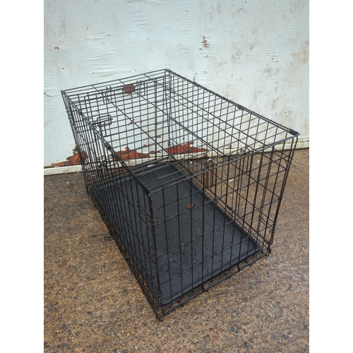 36 - Metal Pet Crate with Tray