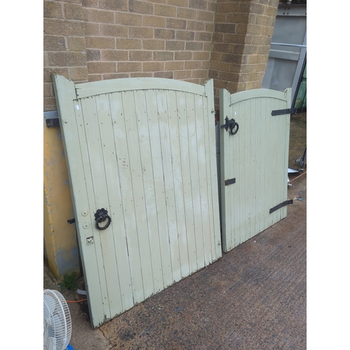 41 - Pair of Wooden Garden Gates