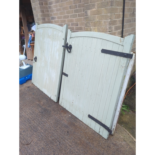 41 - Pair of Wooden Garden Gates