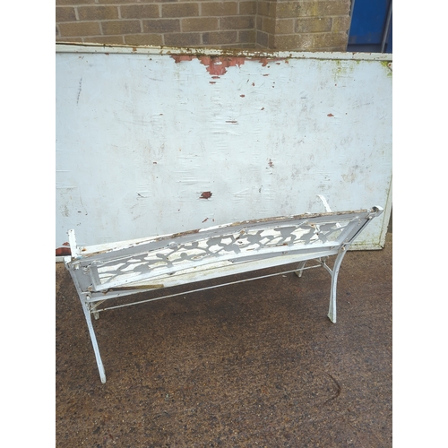 45 - Decorative Metal Garden Bench