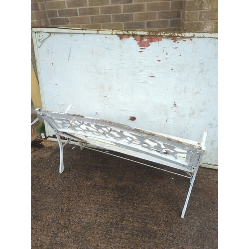 45 - Decorative Metal Garden Bench
