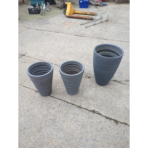 11 - Lot of 3 Planters