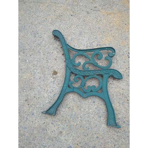 19 - Lot of 2 Cast Iron Bench Ends