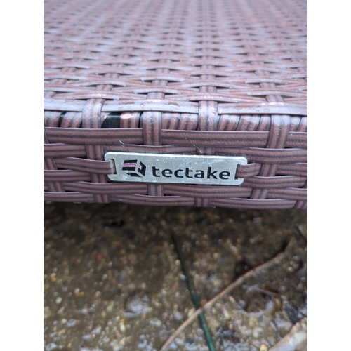 59 - Tectake Rattan Sun Lounger