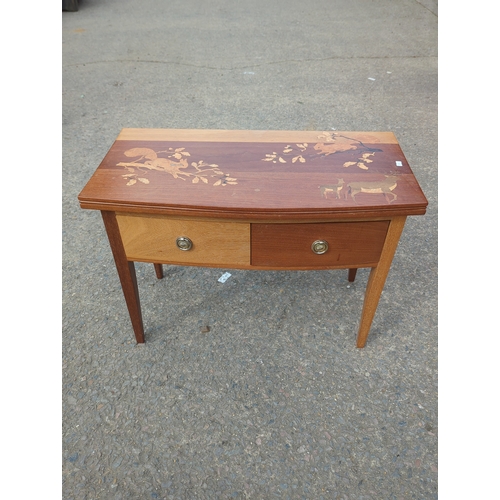 416 - Mahogany Inlaid Side Table with Drawers