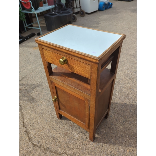 425 - Oak Side Table with Drawer