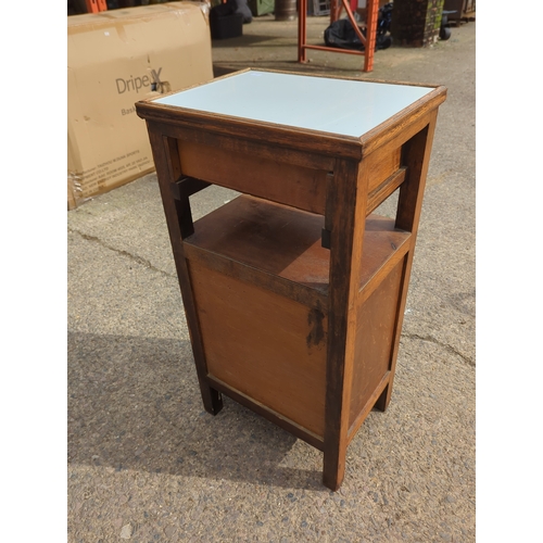 425 - Oak Side Table with Drawer