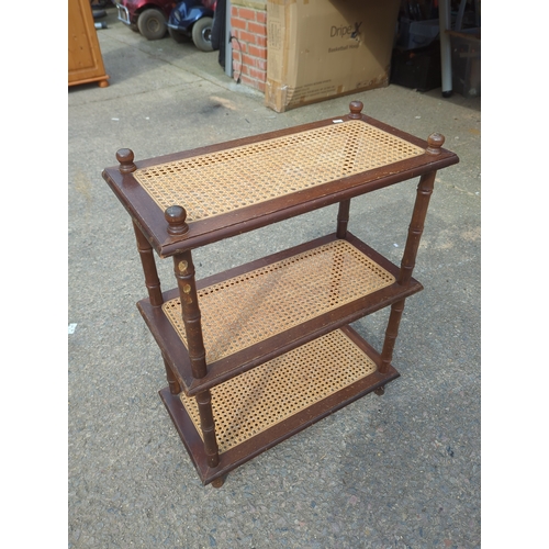 428 - Bamboo Three-Tier Side Table