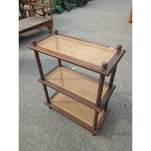 428 - Bamboo Three-Tier Side Table