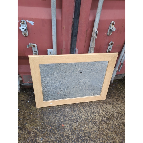 451 - Mirror with Oak Frame