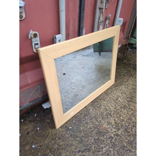 451 - Mirror with Oak Frame