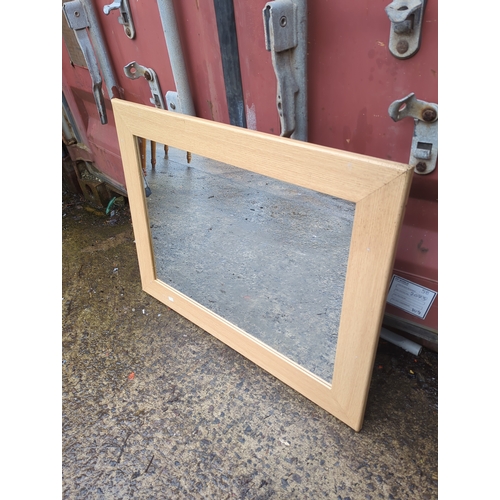 451 - Mirror with Oak Frame