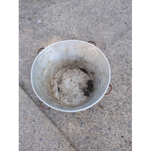 218 - Large Aluminium Tub with Handle