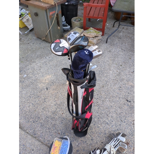 220 - Lot of Golf Clubs and Bags including Bullet and Cobra