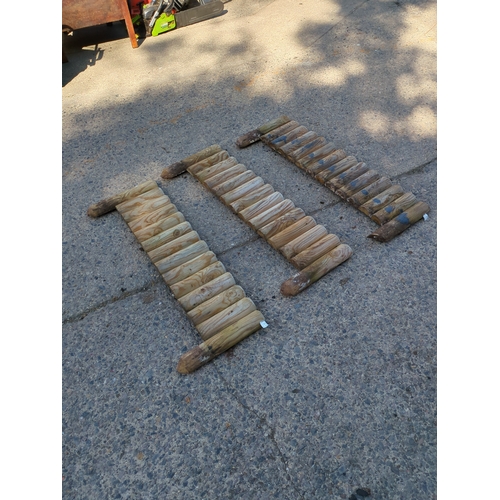 221 - Lot of 3 Garden Edging Sections