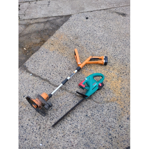 112 - Lot of 2 Garden Tools including Bosch Hedge Trimmer