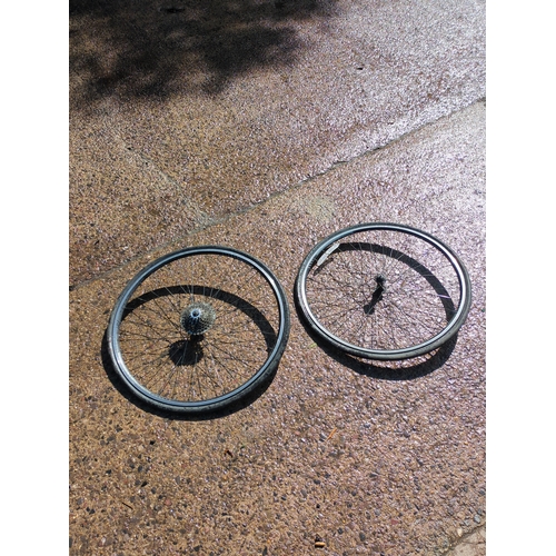 123 - Lot of 2 Bicycle Wheels