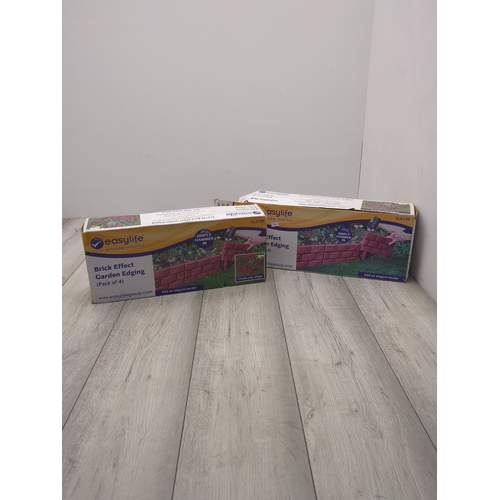 158 - Easylife Brick Effect Garden Edging (Pack of 4)