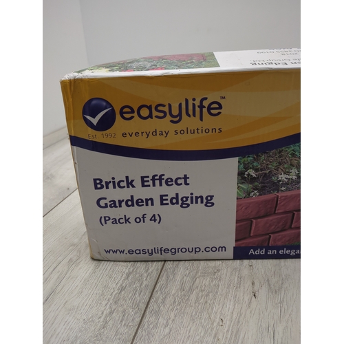 158 - Easylife Brick Effect Garden Edging (Pack of 4)