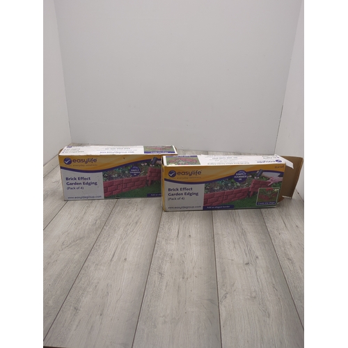 158 - Easylife Brick Effect Garden Edging (Pack of 4)