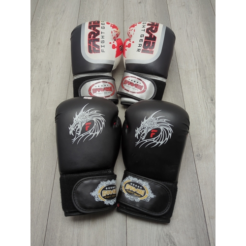 167 - Farabi Fight Gear 14oz Boxing Gloves Lot