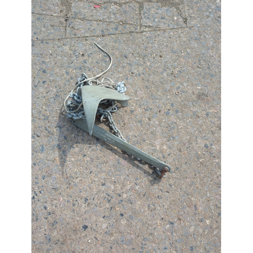 124 - Bruce Anchor Model 6 with Chain