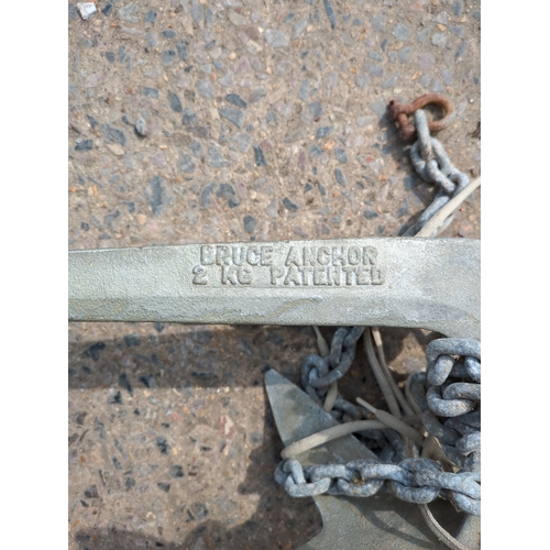 124 - Bruce Anchor Model 6 with Chain