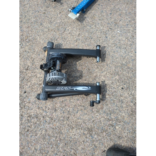 126 - Lot of 2 bike trainers including Tacx and Minoura