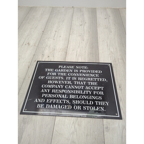 12 - Decorative Garden Notice Sign