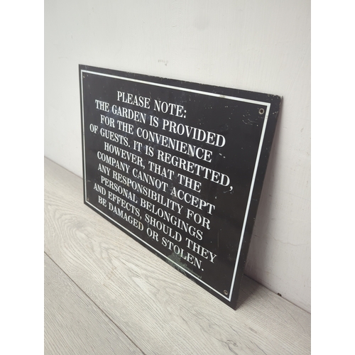 12 - Decorative Garden Notice Sign