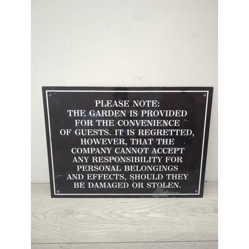 12 - Decorative Garden Notice Sign