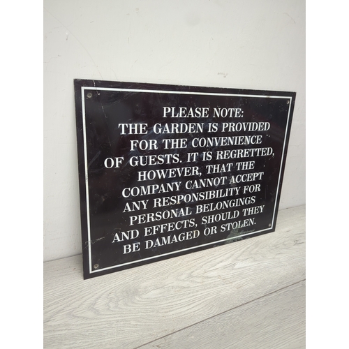 12 - Decorative Garden Notice Sign