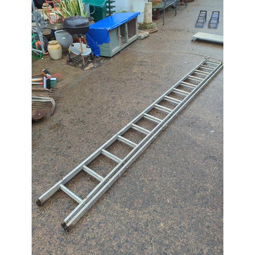 199 - Large Collapsible aluminium ladder