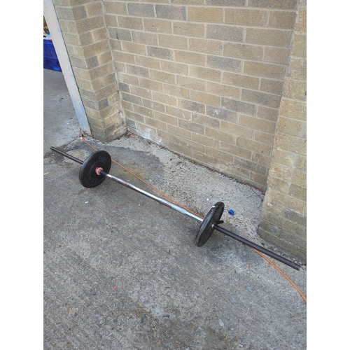 83 - York Barbell with Weights