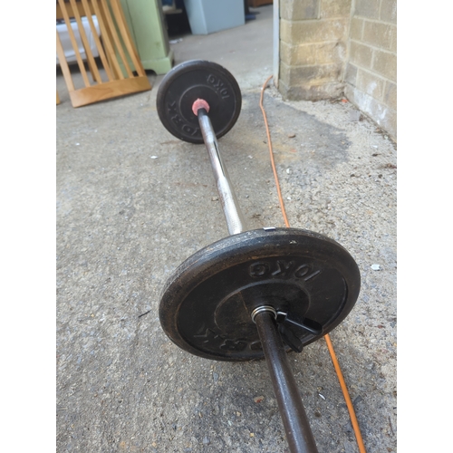 83 - York Barbell with Weights