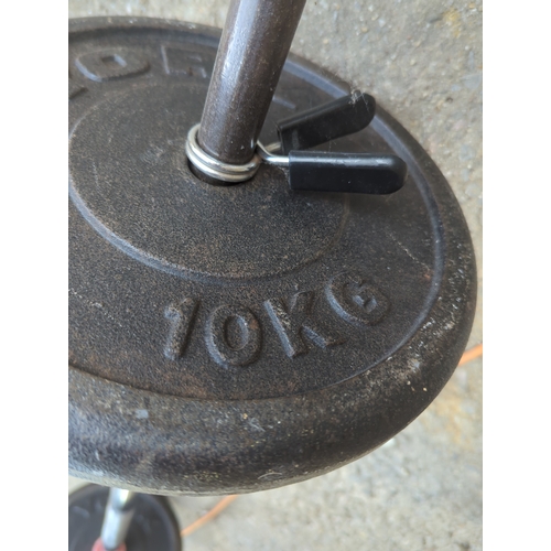 83 - York Barbell with Weights