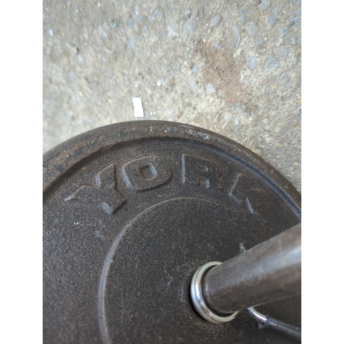 83 - York Barbell with Weights