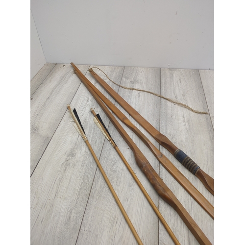 26 - Lot of 3 Longbows with Arrows