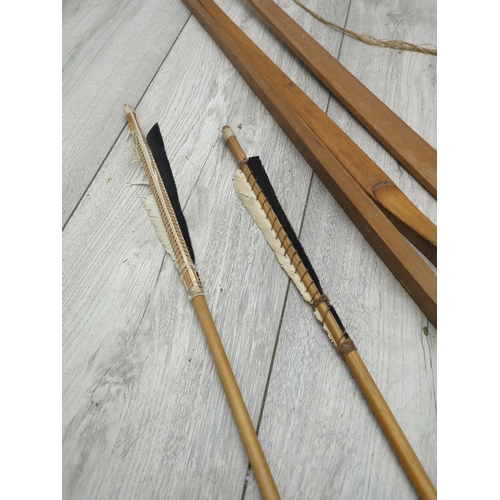26 - Lot of 3 Longbows with Arrows