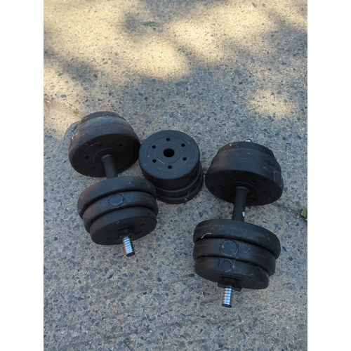 13 - Lot of Adjustable Dumbbells
