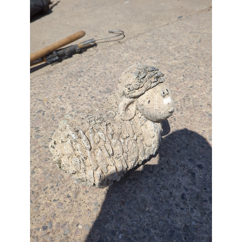 39 - Decorative Stone Sheep Figurine